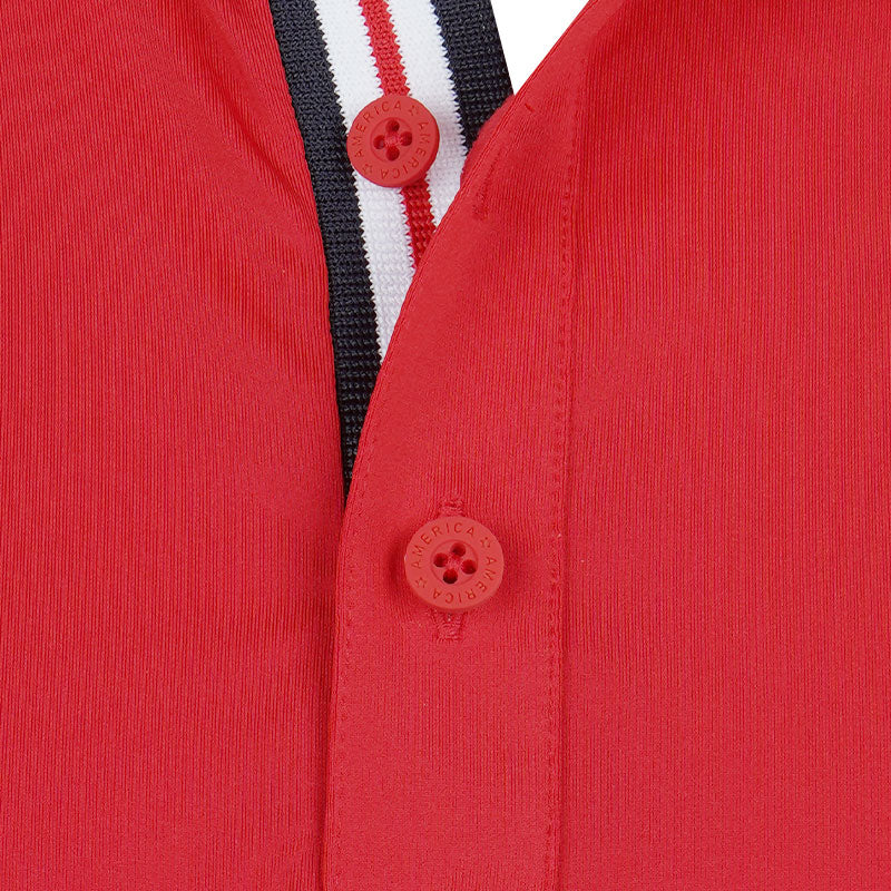 PUMA x Volition Tipped Men's Polo (Strong Red) - Image 3