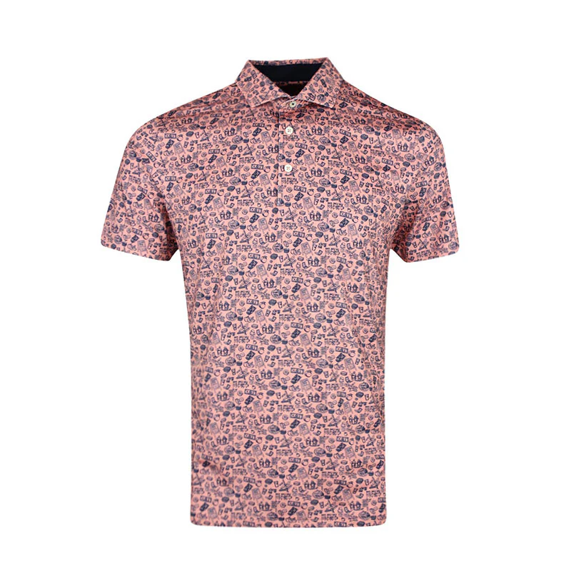 PUMA MATTR Peach Stand Men's Polo (Pink Fruit)