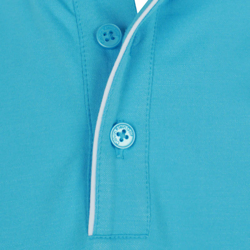 CALVIN KLEIN San Marcos Men's Polo (Aquarius) - Image 3