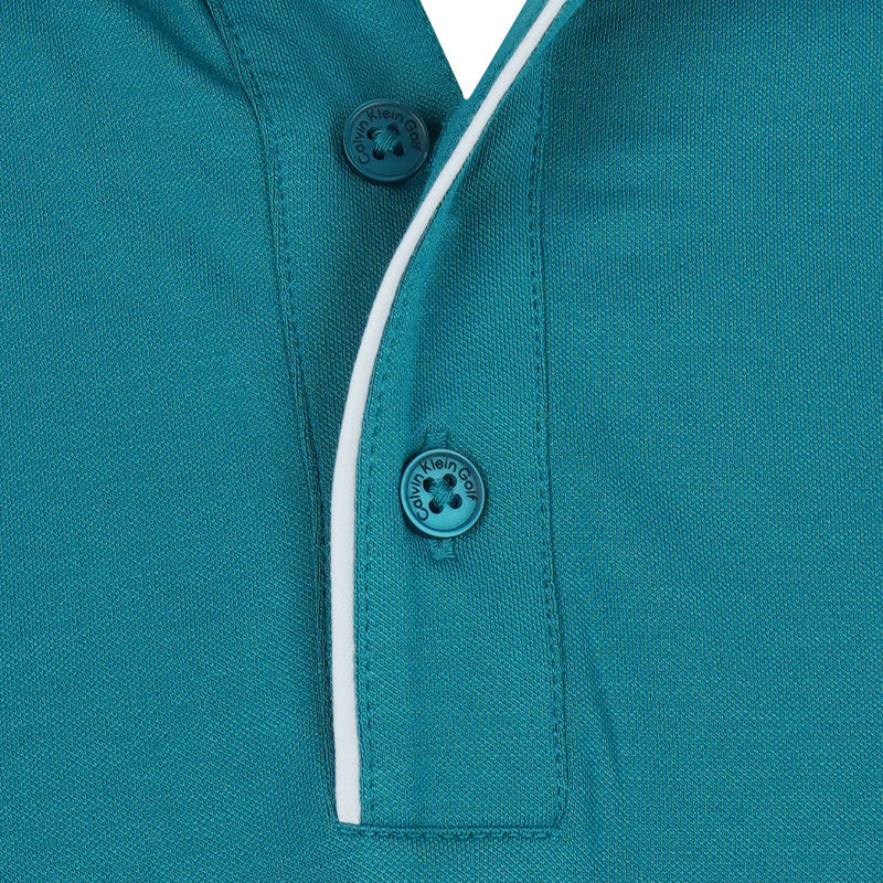 CALVIN KLEIN San Marcos Men's Polo (Sea Green) - Image 3