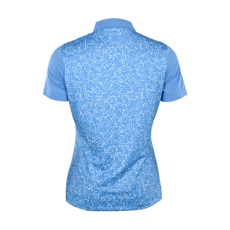 CALVIN KLEIN Harmony Printed Women's Polo (Cornflower Blue) - Image 2