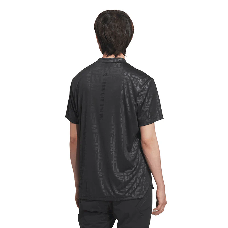 ADIDAS Golf Emboss Men's Polo (Black) - Image 2