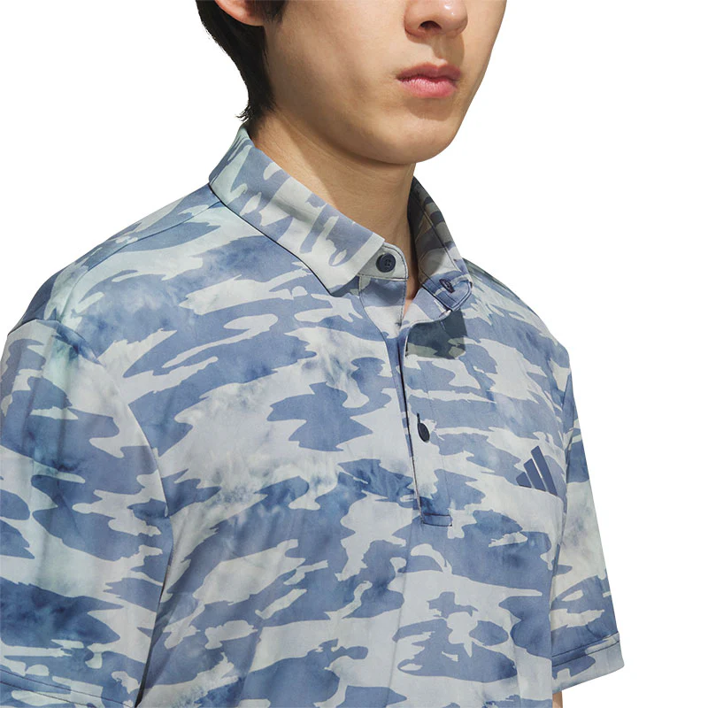 ADIDAS Ultimate365 Allover Print Men's Polo (Navy) - Image 3