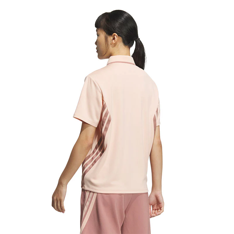 ADIDAS AEROREADY 3-Stripes Men's Polo (Coral) - Image 2