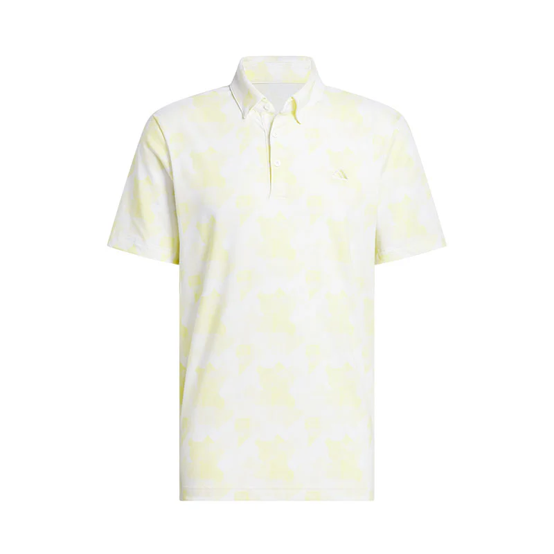 ADIDAS Go-To Printed Men's Polo (Yellow)
