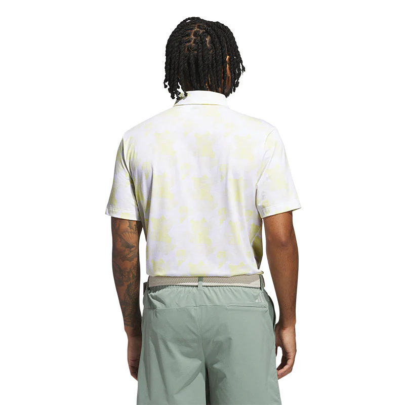 ADIDAS Go-To Printed Men's Polo (Yellow) - Image 2