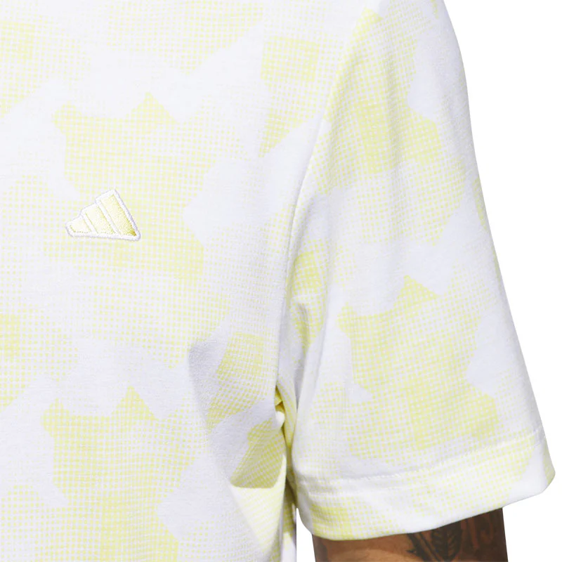ADIDAS Go-To Printed Men's Polo (Yellow) - Image 4