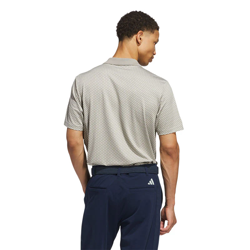 ADIDAS Beyond Textured Men's Polo (Beige) - Image 2