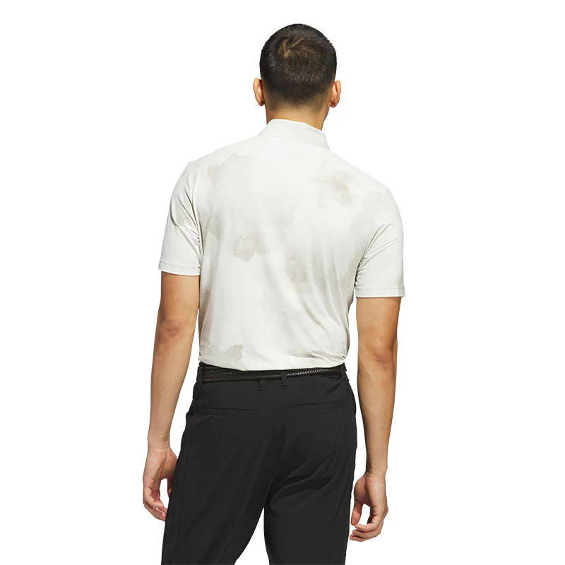 ADIDAS Ultimate365 Printed Cool Feeling Tour Men's Polo (Grey/White) - Image 2
