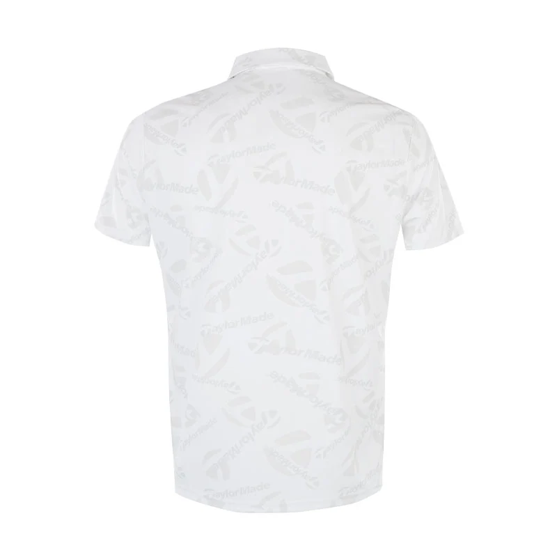 TAYLORMADE M Logo Graphic Men's Polo (White) - Image 2