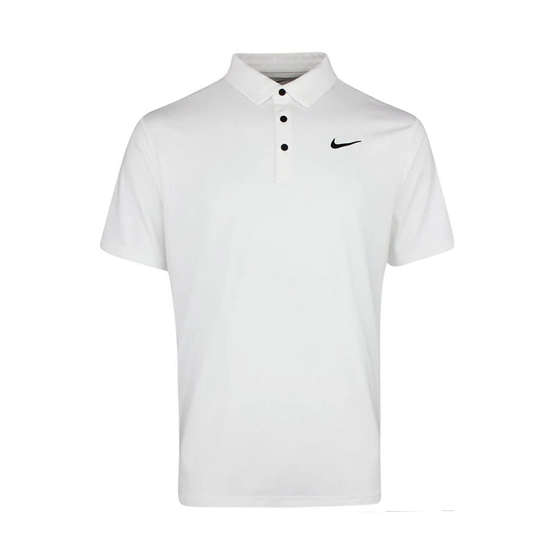 NIKE Tour Dri FIT Men's Solid Polo (White)