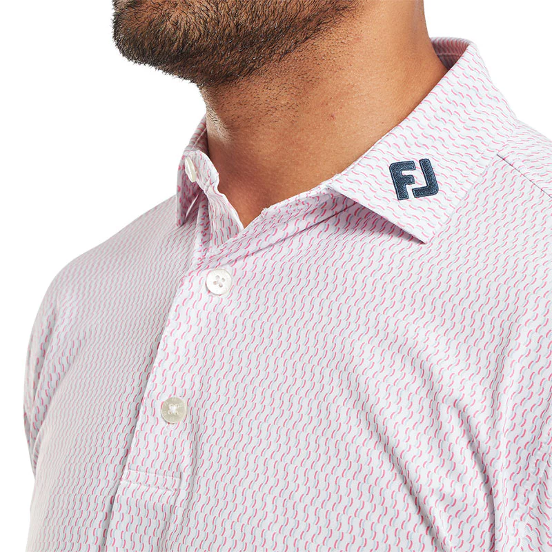 FOOTJOY Wiggle Lisle Men's Polo (Pink) - Image 3