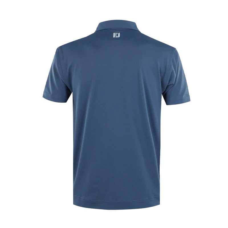 FOOTJOY Solid Pique Men's Polo (Blue) - Image 2