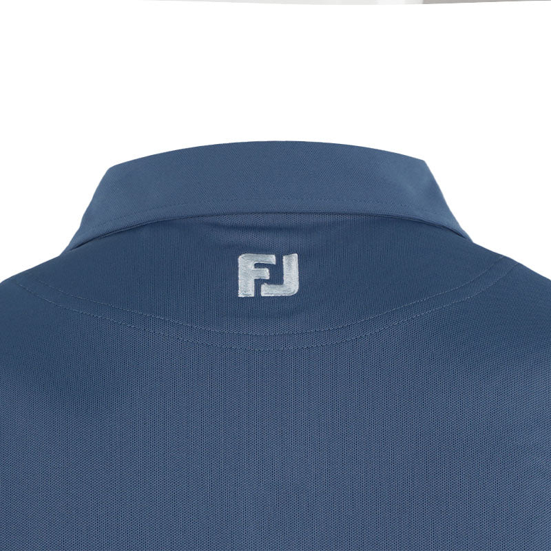 FOOTJOY Solid Pique Men's Polo (Blue) - Image 4