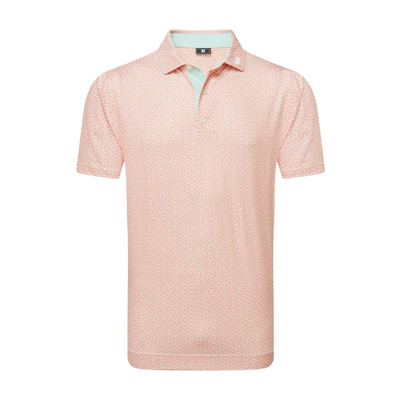 FOOTJOY Citrus Lisle Men's Polo (Orange)