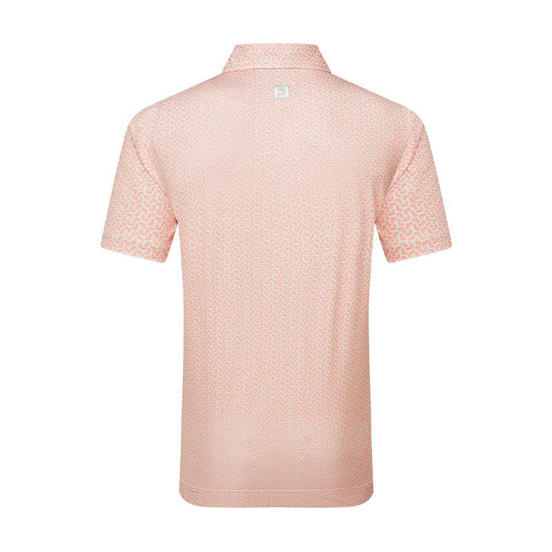 FOOTJOY Citrus Lisle Men's Polo (Orange) - Image 2
