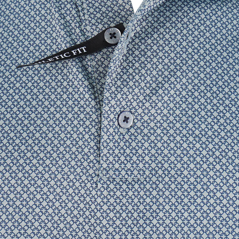 FOOTJOY Loop Print Lisle Men's Polo (Grey) - Image 3