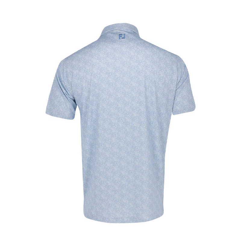 FOOTJOY Speckle Lisle Men's Polo (Blue) - Image 2