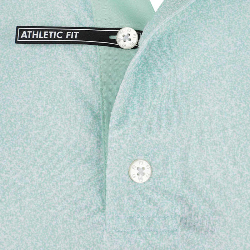 FOOTJOY Speckle Lisle Men's Polo (Green) - Image 3