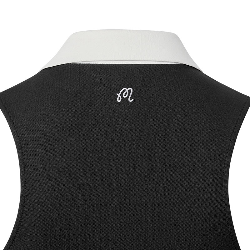 MALBON GOLF Claudia Women's Polo (Black) - Image 4