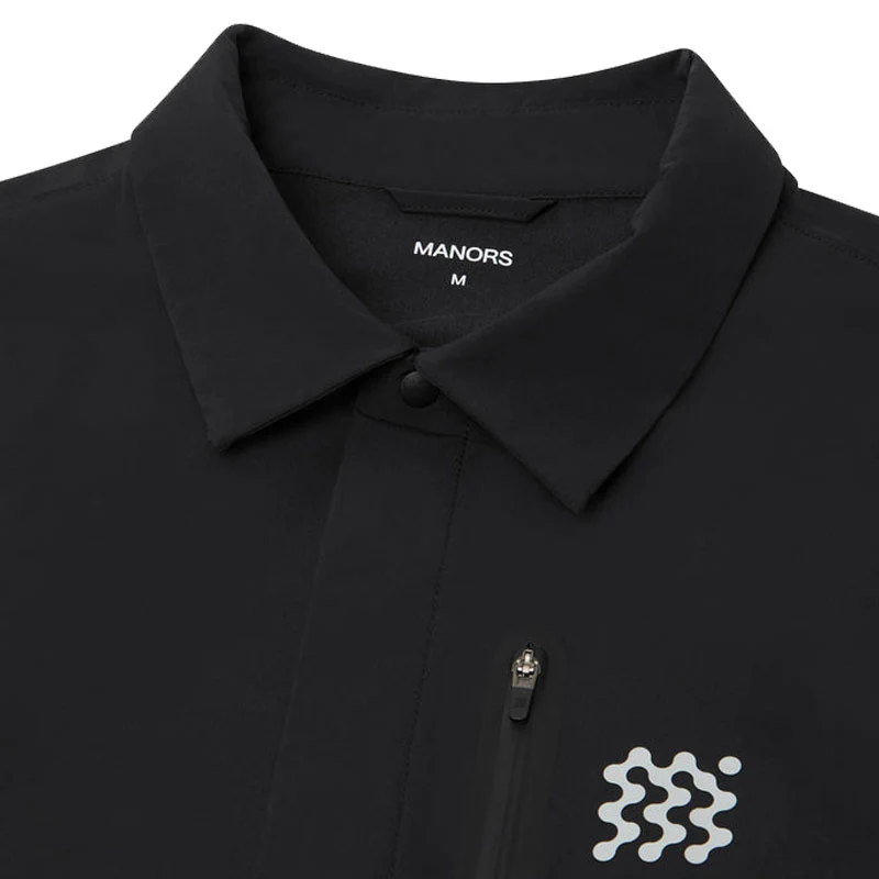 MANORS Tailored Frontier Men's Polo (Black) - Image 3