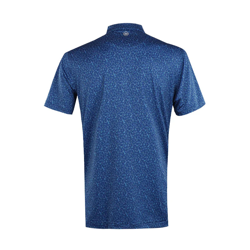 PETER MILLAR Wine Country Men's Performance Jersey Polo (Sport Navy) - Image 2