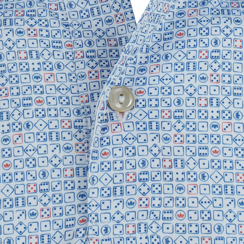 PETER MILLAR Featherweight Men's Polo (White) - Image 3