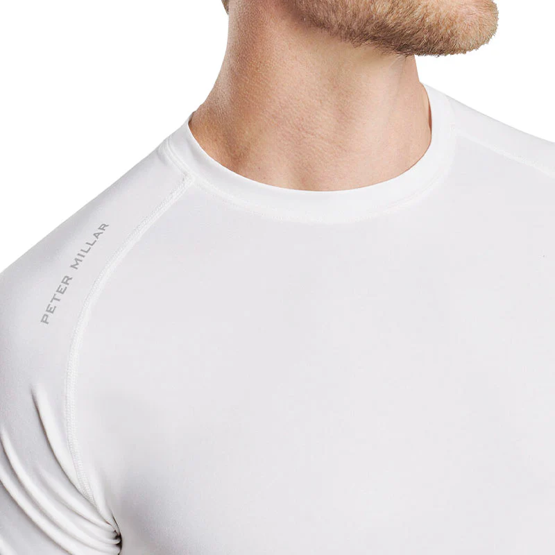 PETER MILLAR Aurora Performance Men's T-Shirt (White) - Image 3