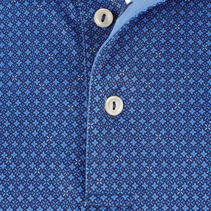 PETER MILLAR Castellina Men's Performance Jersey Polo (Navy) - Image 3
