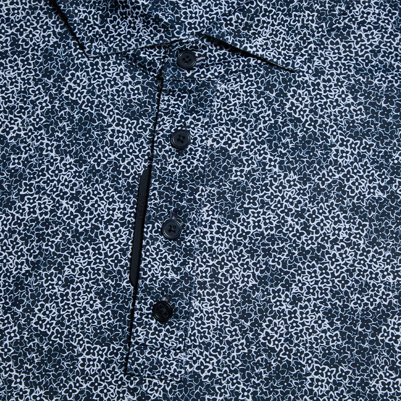 GFORE Hydrangea Tech Men's Jersey Polo (Twilight) - Image 3