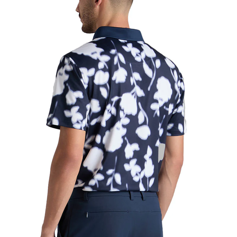 GFORE Blur Floral Men's Tech Jersey Polo (Twilight) - Image 2