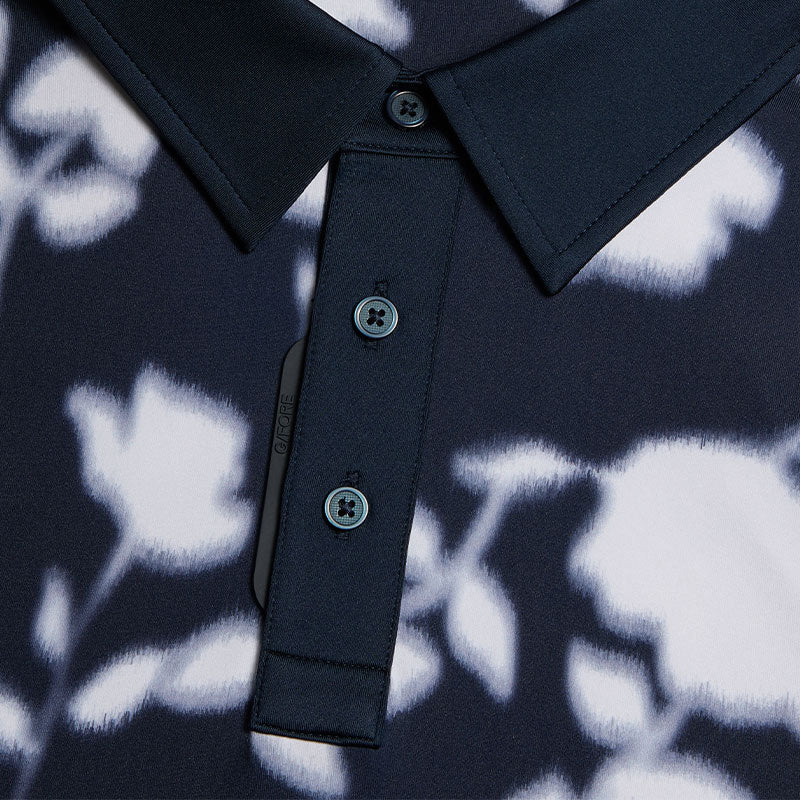 GFORE Blur Floral Men's Tech Jersey Polo (Twilight) - Image 4