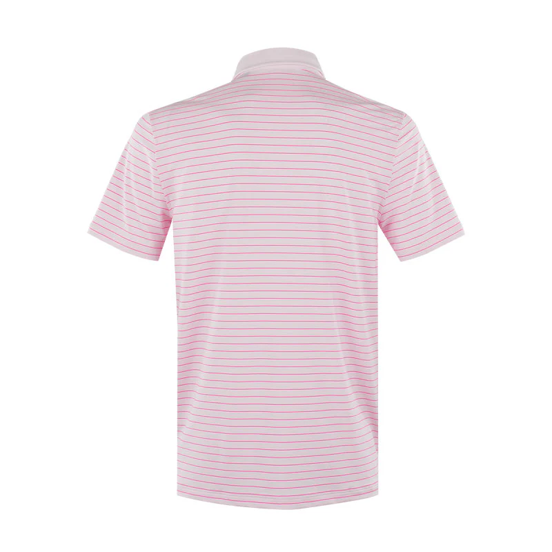 GFORE Feeder Stripe Men's Tech Jersey Polo (Blush) - Image 2