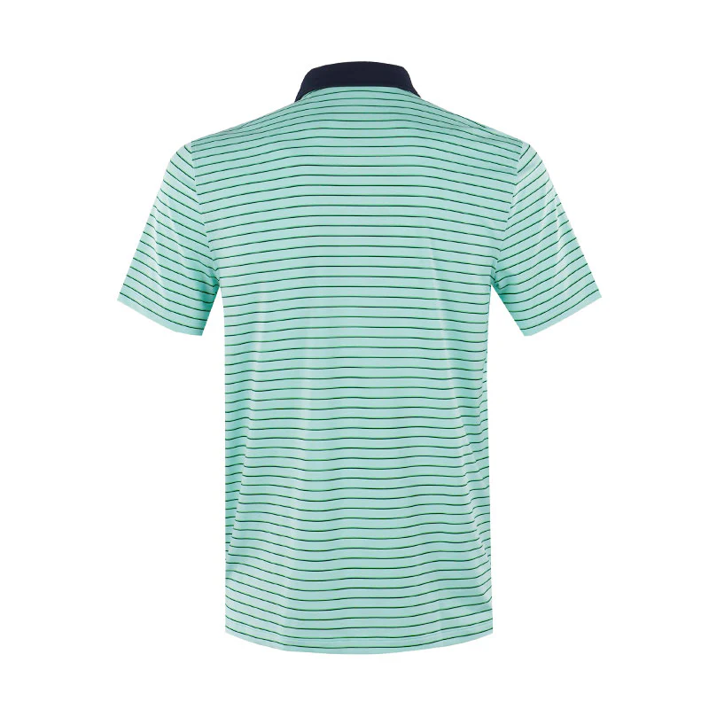 GFORE Feeder Stripe Men's Tech Jersey Polo (Menthol) - Image 2
