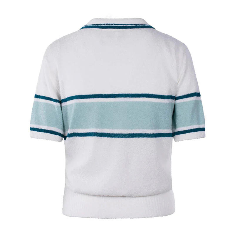 MALBON GOLF Jade Women's Polo Sweater (White) - Image 2