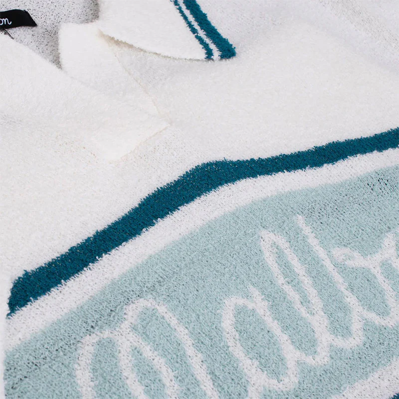 MALBON GOLF Jade Women's Polo Sweater (White) - Image 4