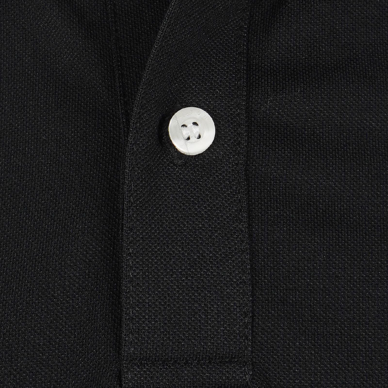 MALBON GOLF Swing Oil Men's Performance Pique Polo (Black) - Image 3