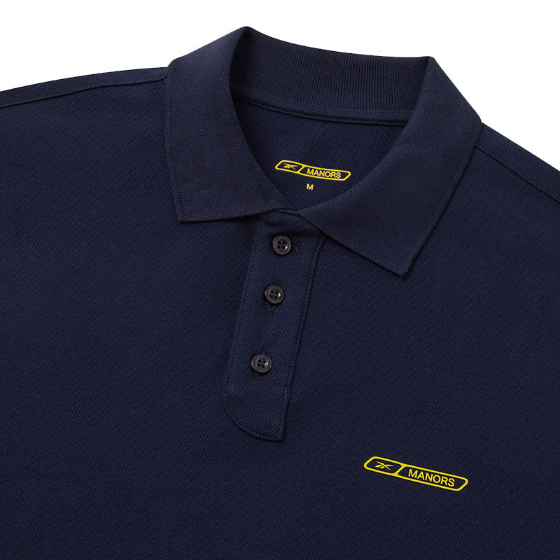 MANORS x Reebok Men's Pique Polo (Navy) - Image 3