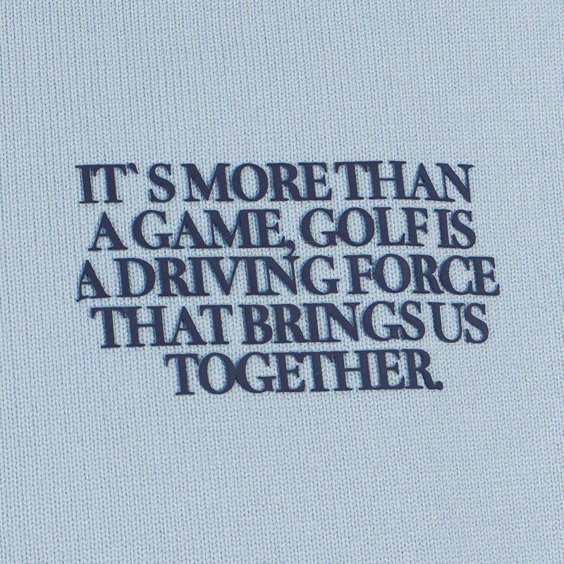 TAYLORMADE x United Arrows Bg Knit Unisex Mock Shirt (Sax) - Image 3