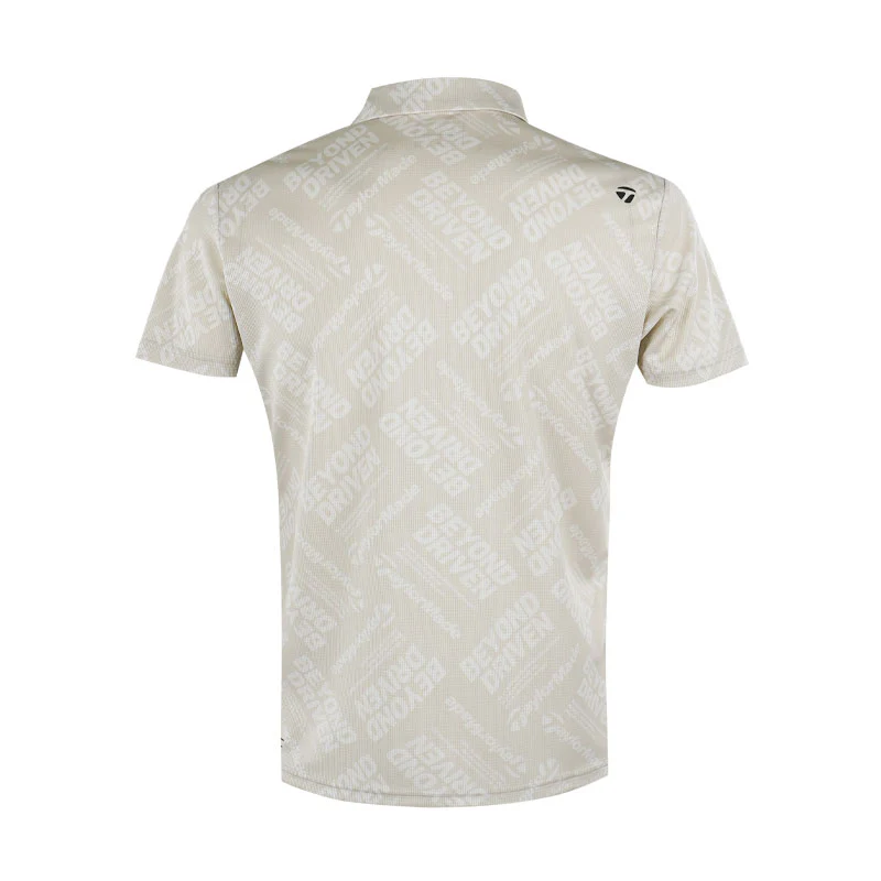 TAYLORMADE T-ICE BD Men's Polo (Beige) - Image 2