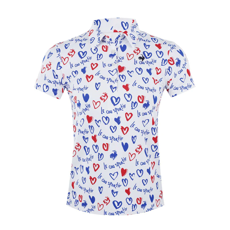 LE COQ SPORTIF GOLF Chicken Heart Women's Polo (White)