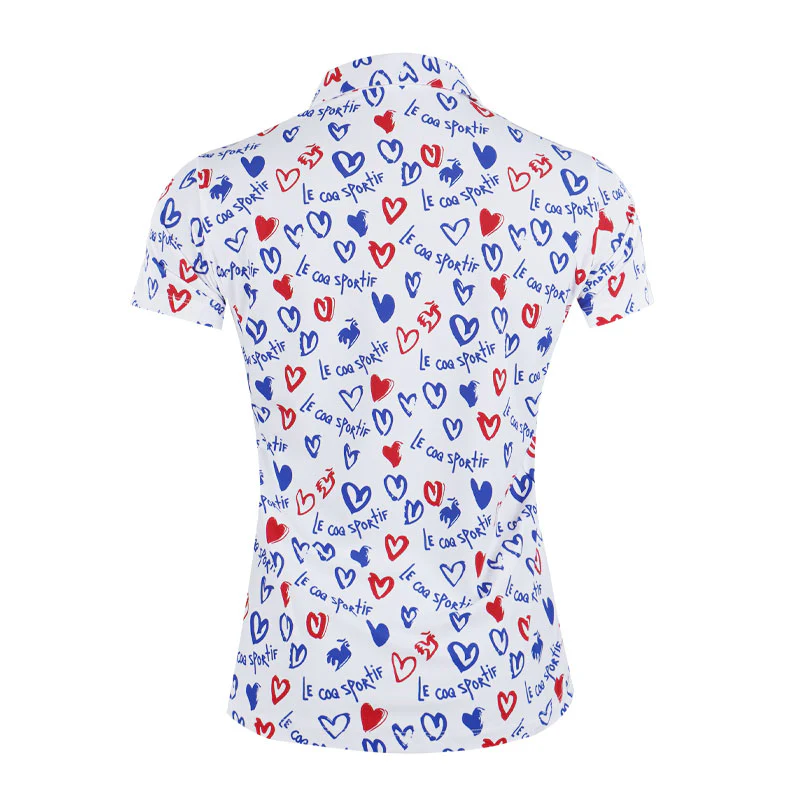 LE COQ SPORTIF GOLF Chicken Heart Women's Polo (White) - Image 2