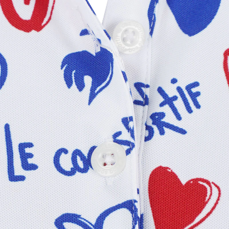 LE COQ SPORTIF GOLF Chicken Heart Women's Polo (White) - Image 3