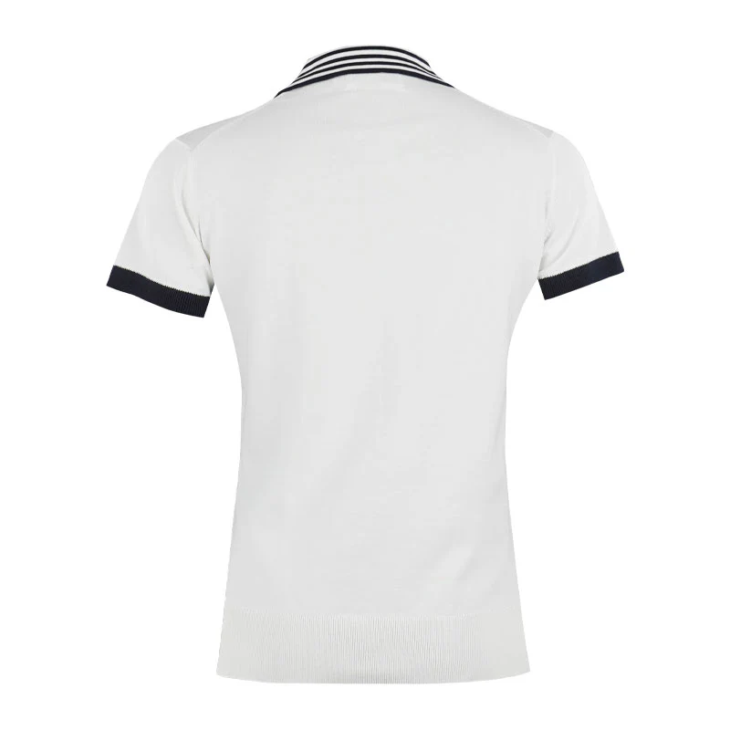 LE COQ SPORTIF GOLF New Basic Knit Women's Polo (White) - Image 2