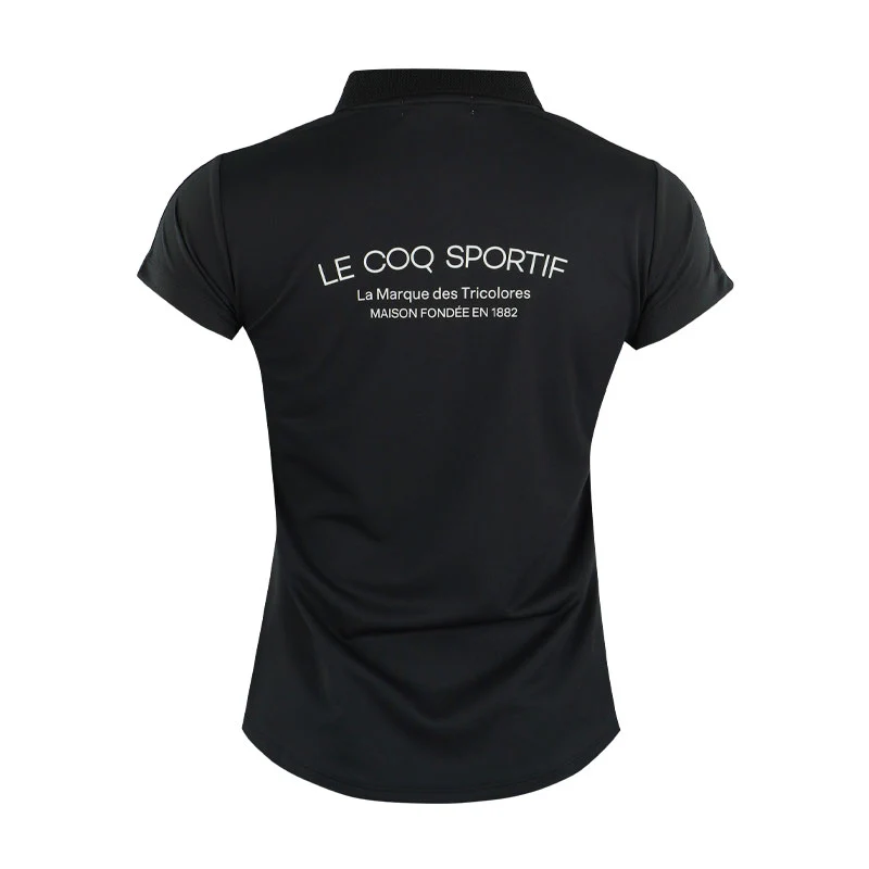 LE COQ SPORTIF GOLF A-Line Women's Polo (Black) - Image 2