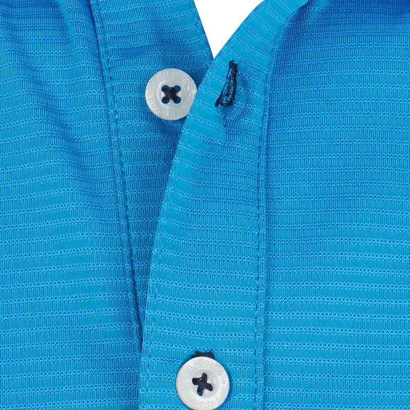 LE COQ SPORTIF GOLF Stripe Men's Polo (Blue) - Image 3