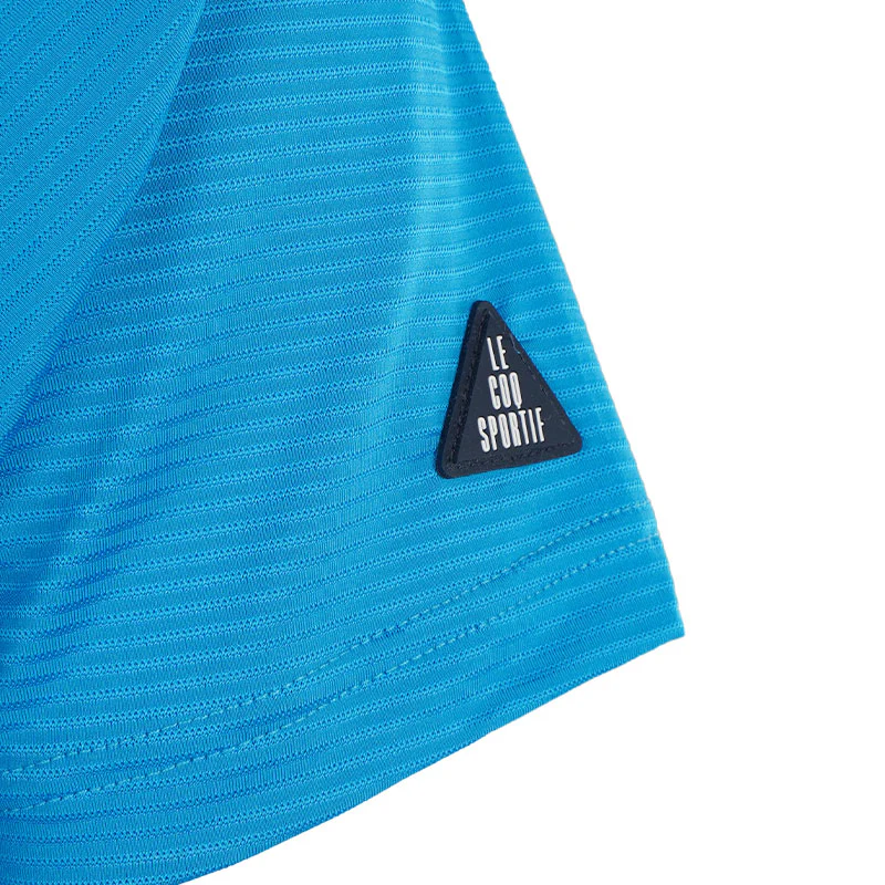 LE COQ SPORTIF GOLF Stripe Men's Polo (Blue) - Image 4