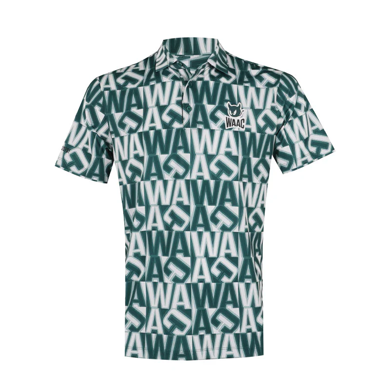 WAAC Athletic Squared WAAC Men's Polo (Green)