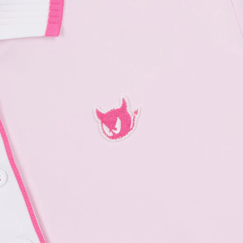 WAAC Athletic Rib Collar Women's Polo (Pink) - Image 4