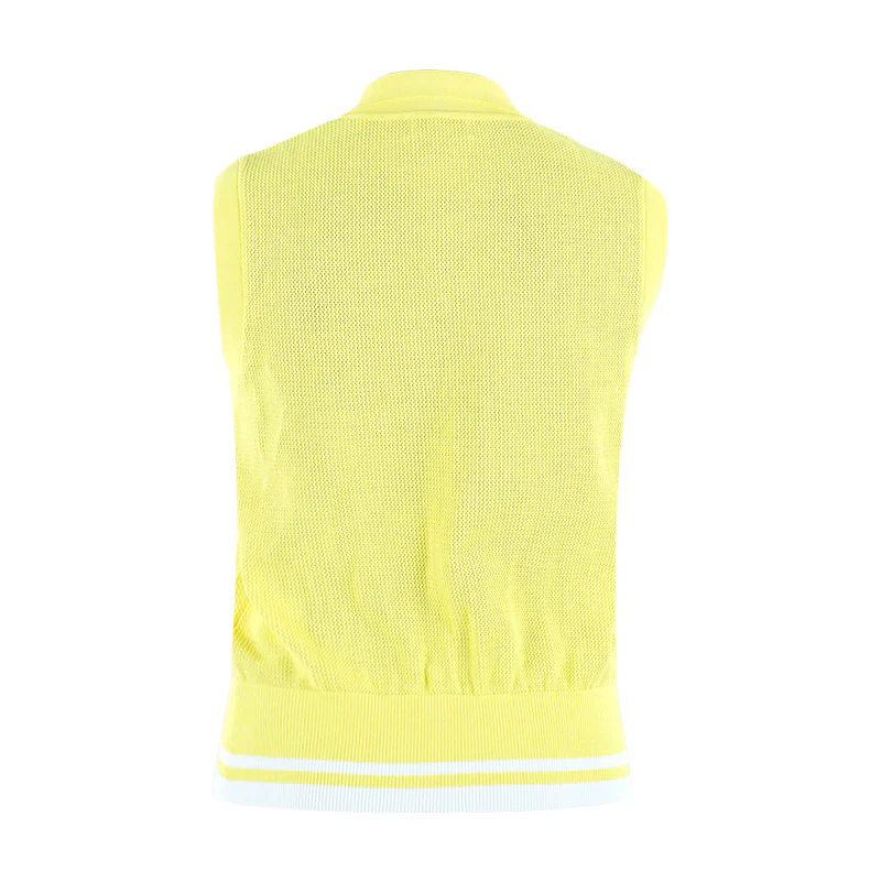 WAAC Women Mesh Polo Knit Vest (Yellow) - Image 2